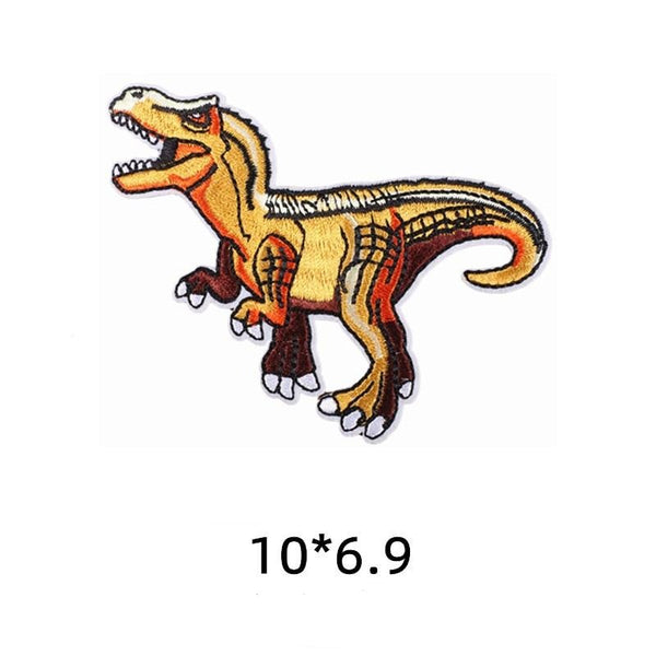 Dinosaur 'Allosaurus | Orange' Embroidered Patch