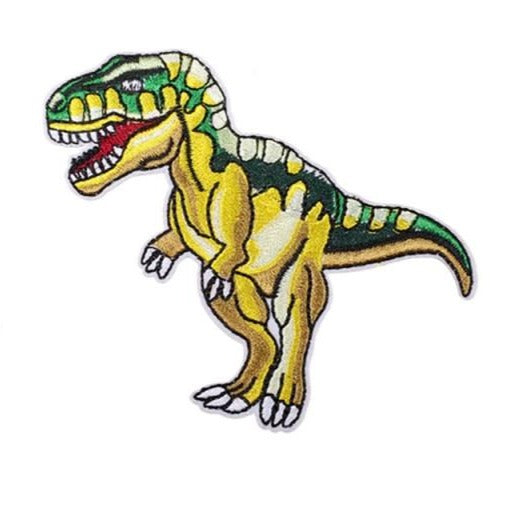 Dinosaur 'T-Rex | Yellow & Green' Embroidered Patch