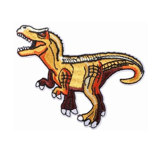 Dinosaur 'Allosaurus | Orange' Embroidered Patch