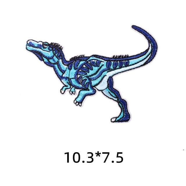 Dinosaur 'Baryonyx | Blue' Embroidered Patch