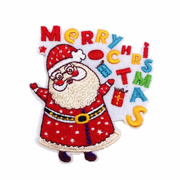 Christmas 'Santa Claus | Merry Christmas' Embroidered Patch