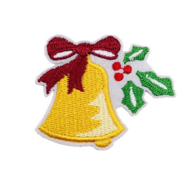 Christmas 'Festive Bell' Embroidered Patch