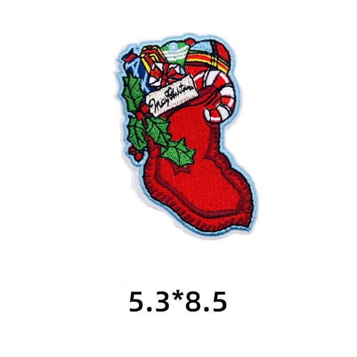 Christmas 'Stocking Stuffer | Toys & Candies' Embroidered Patch