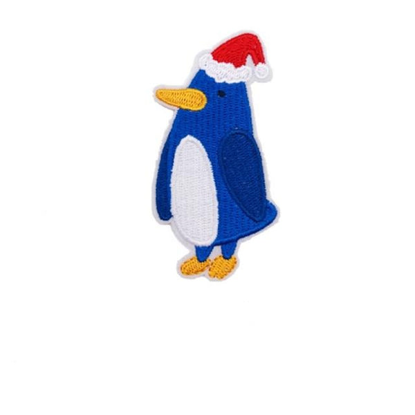 Christmas 'Festive Penguin' Embroidered Patch