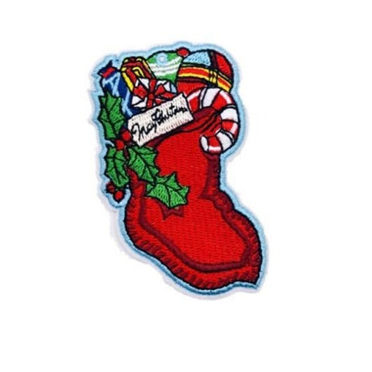 Christmas 'Stocking Stuffer | Toys & Candies' Embroidered Patch