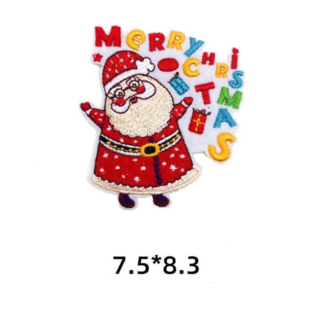 Christmas 'Santa Claus | Merry Christmas' Embroidered Patch