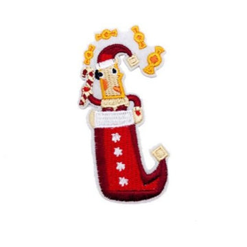 Christmas 'Stocking Stuffer | Santa & Candies' Embroidered Patch
