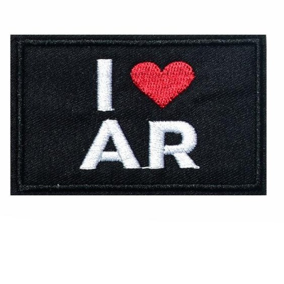 Cool 'I Heart AR' Embroidered Patch