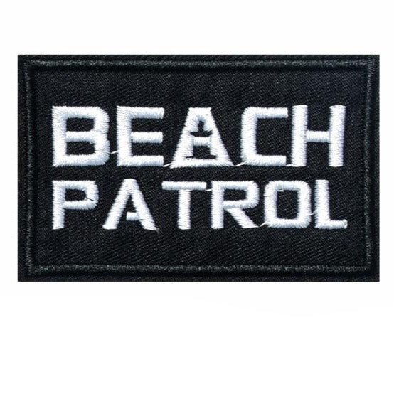 Cool 'Beach Patrol' Embroidered Patch