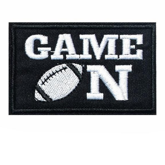 Cool 'Game On' Embroidered Patch