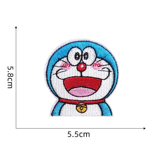 Doraemon 'Happy' Embroidered Patch