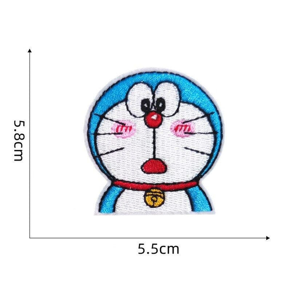 Doraemon 'Shocked' Embroidered Patch