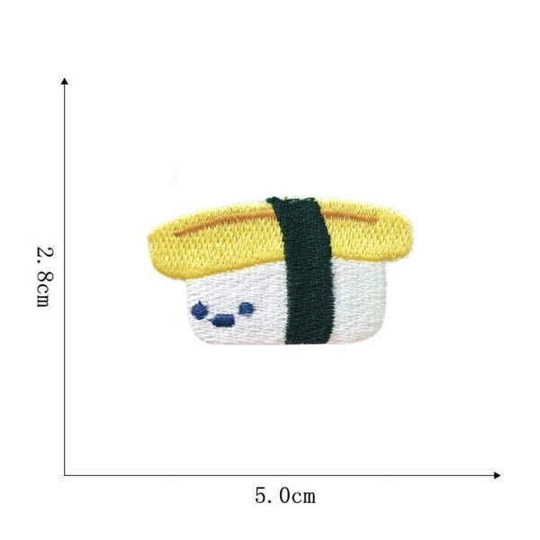 Japanese Food 'Herring Roe Nigiri' Embroidered Patch