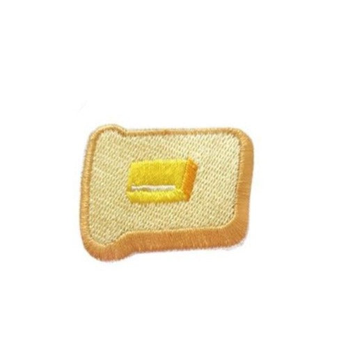 Food 'Toasted Bread & Butter' Embroidered Patch