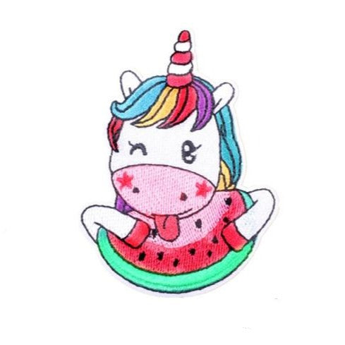 Unicorn 'Watermelon' Embroidered Patch