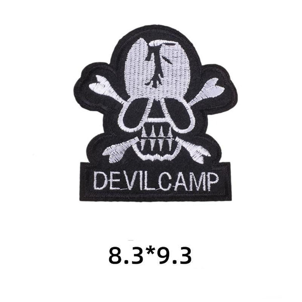 Skull 'Devil Camp' Embroidered Patch