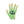 Load image into Gallery viewer, Skull &#39;Hamsa Hand | Green&#39; Embroidered Patch
