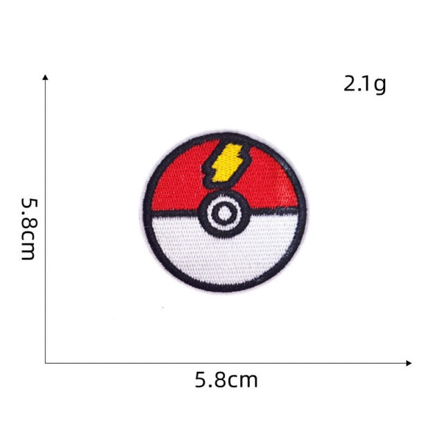 Pokemon 'Pokeballs' Embroidered Patch