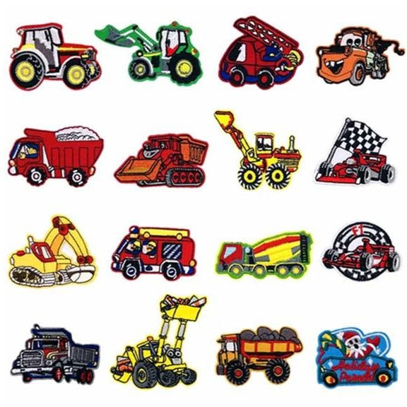 Vehicles 'Articulated Dump Truck' Embroidered Sew Iron Patch