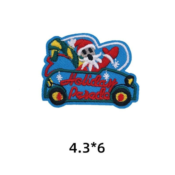 Vehicles 'Holiday Parade Car' Embroidered Sew Iron Patch