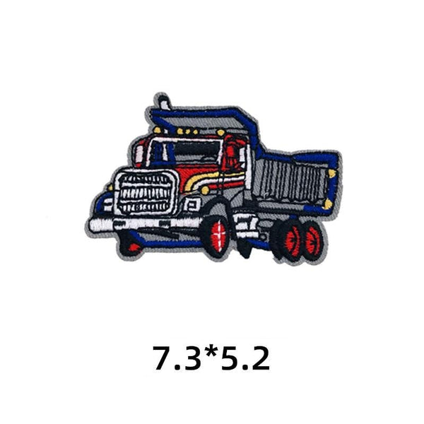 Vehicles 'Super Dump Truck' Embroidered Sew Iron Patch