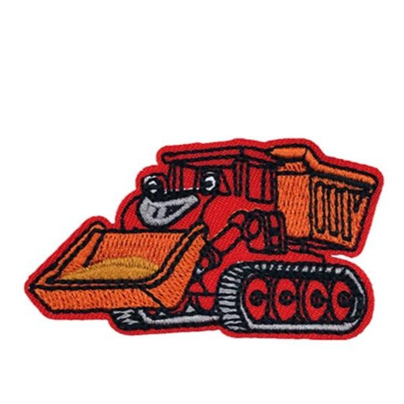 Vehicles 'Bulldozer Truck | Cartoon' Embroidered Sew Iron Patch