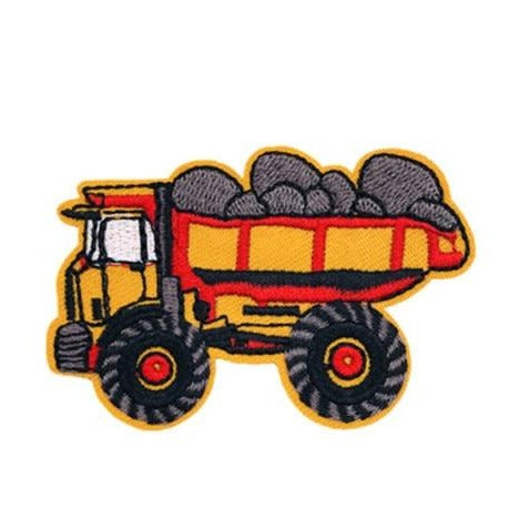 Vehicles 'Articulated Dump Truck' Embroidered Sew Iron Patch