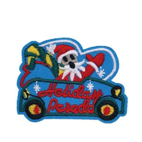 Vehicles 'Holiday Parade Car' Embroidered Sew Iron Patch