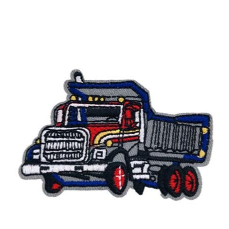 Vehicles 'Super Dump Truck' Embroidered Sew Iron Patch