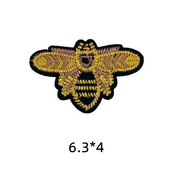 Insect 'Bumblebees 2.0' Embroidered Sew Iron Patch