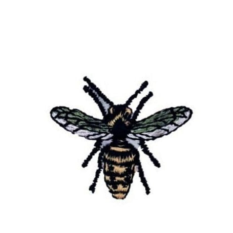 Insect 'Hoverflies | Small' Embroidered Sew Iron Patch