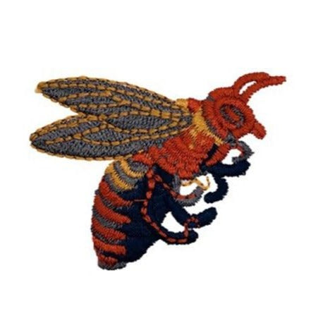 Insect 'Orange Hornet' Embroidered Patch