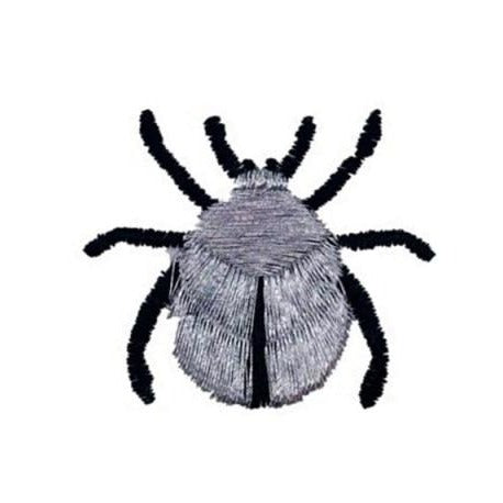 Insect 'Tick | Gray' Embroidered Sew Iron Patch