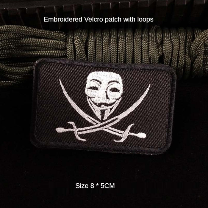 V for Vendetta 'Pirate' Embroidered Velcro Patch