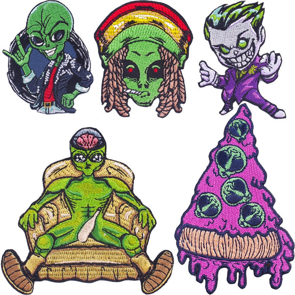 Alien 'Creepy Pizza' Embroidered Patch