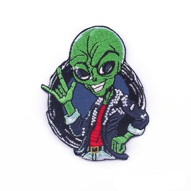Alien 'Business | Rock On' Embroidered Patch