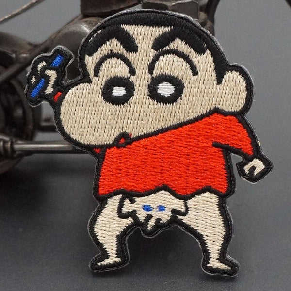 Crayon Shin Chan 'Shin & Shiro | Hilarious' Embroidered Patch