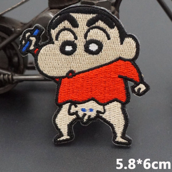 Crayon Shin Chan 'Shin & Shiro | Hilarious' Embroidered Patch