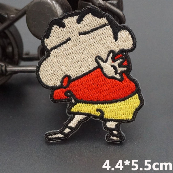 Crayon Shin Chan 'Performing' Embroidered Patch