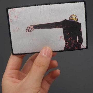 One Piece 'Sanji | Back Pose' Embroidered Velcro Patch