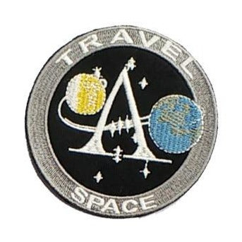 Space Shuttle 'Travel Space' Embroidered Patch