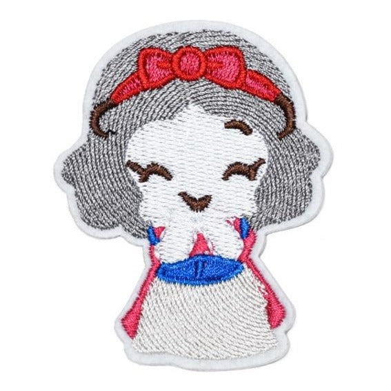 Snow White 'Happy' Embroidered Sew Iron Patch