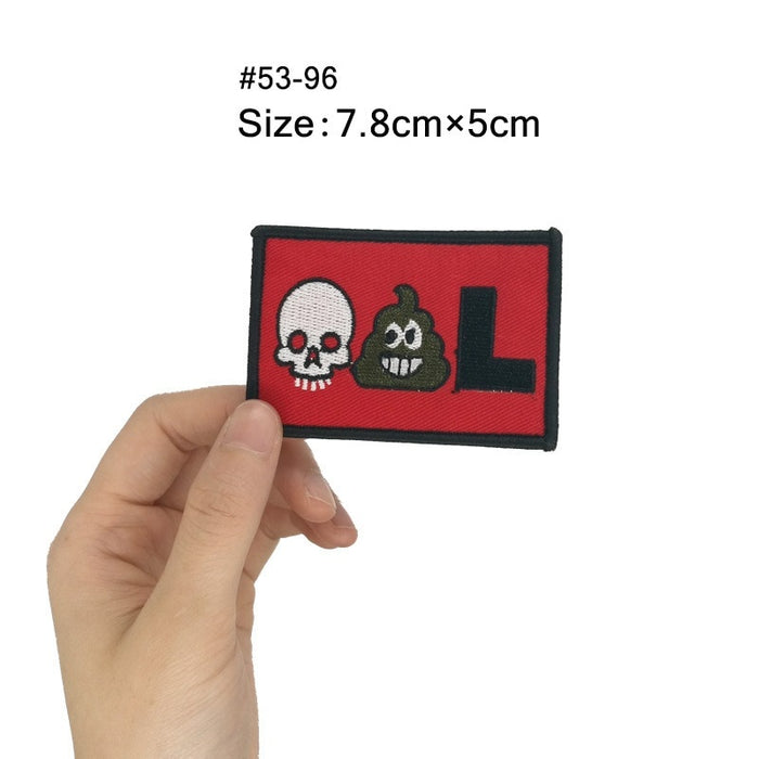 Deadpool 'Emoji' Embroidered Patch