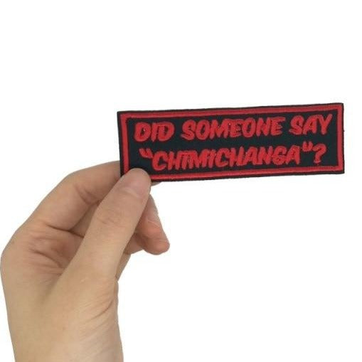 Deadpool 'Did Someone Say Chimichanga?' Embroidered Patch
