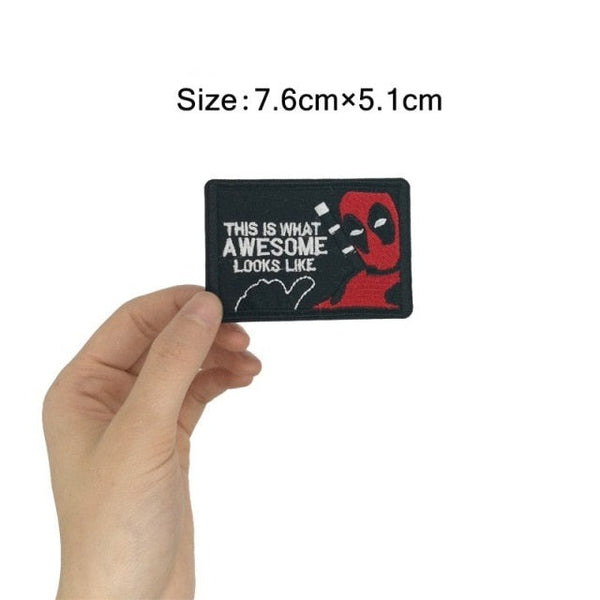 Deadpool 'This Is What Awesome Looks Like' Embroidered Patch