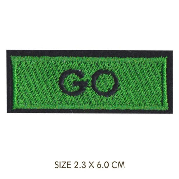 Go Sign Embroidered Patch