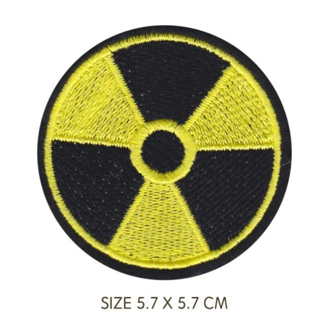 Cool 'Radioactive Logo' Embroidered Patch