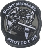 'Saint Michael Protect Us | 2.0' Embroidered Velcro Patch