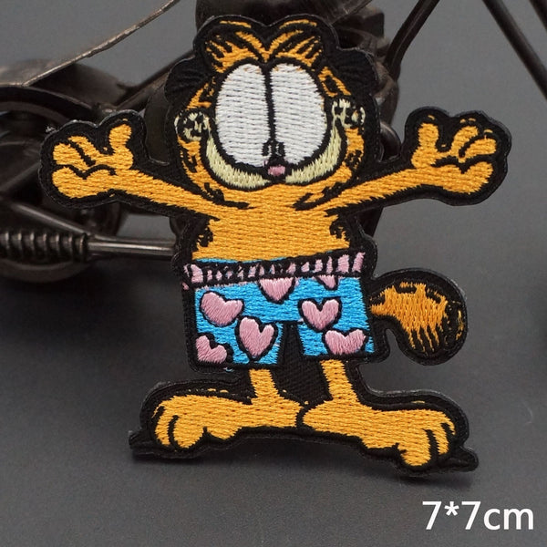 Garfield 'Boxer Short | Black Trim' Embroidered Patch