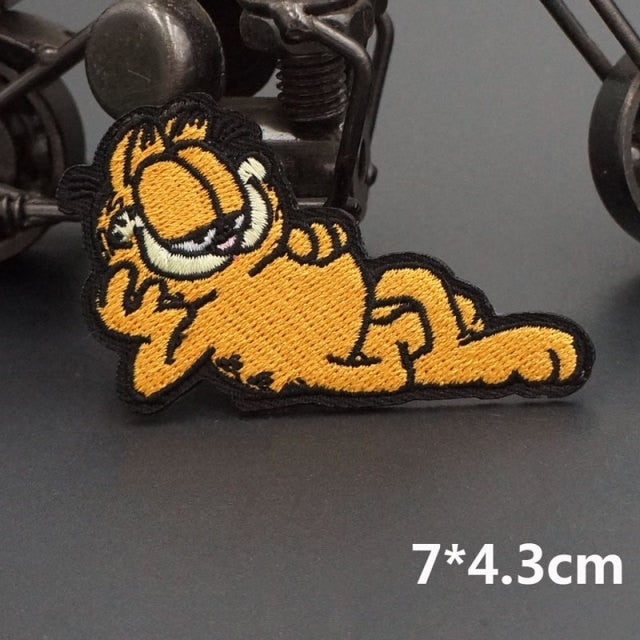 Garfield 'Chillin | Black Trim' Embroidered Patch